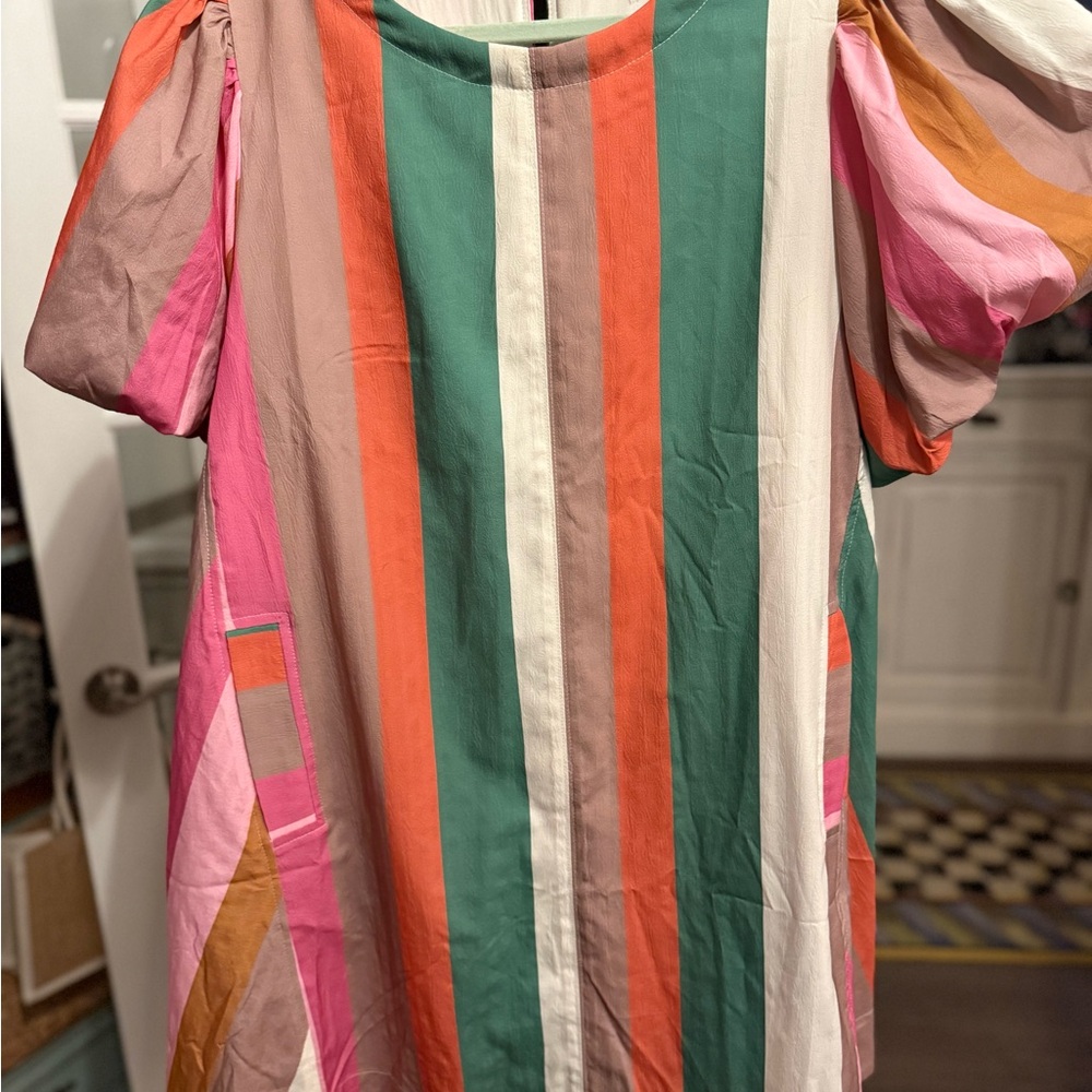 Entro Multicolor Striped Dress